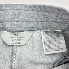 Load image into Gallery viewer, Boys H&amp;M, fleece lined track pants, elasticated, Inside leg: 36.5cm, marks left leg, FUC, size 4,  