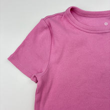 Load image into Gallery viewer, Girls Target, pink ribbed stretchy tee / top, GUC, size 10,  