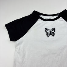 Load image into Gallery viewer, Girls Anko, stretchy tee / top, butterfly, GUC, size 10,  