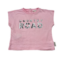 Load image into Gallery viewer, Girls Country Road, pink cotton tee / top, sequins, GUC, size 0,  