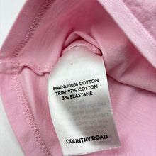 Load image into Gallery viewer, Girls Country Road, pink cotton tee / top, sequins, GUC, size 0,  