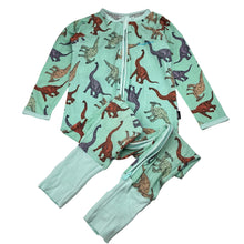 Load image into Gallery viewer, Unisex Bonds, zip wondersuit / zippy / romper, dinosaurs, FUC, size 3,  