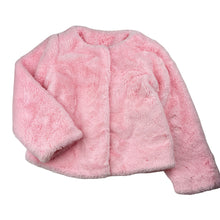 Load image into Gallery viewer, Girls Milkshake, lined pink faux fur jacket / coat, FUC, size 6,  