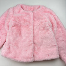 Load image into Gallery viewer, Girls Milkshake, lined pink faux fur jacket / coat, FUC, size 6,  