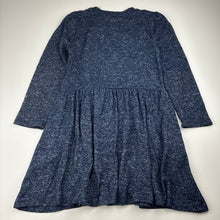 Load image into Gallery viewer, Girls Milkshake, stretchy knit long sleeve dress, flip sequin rabbit, GUC, size 6, L: 60cm