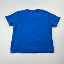 Load image into Gallery viewer, Boys MAMBO, blue cotton tee / top, dog, FUC, size 00,  