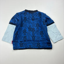 Load image into Gallery viewer, Boys Pumpkin Patch, cotton long sleeve tee / top, robots, GUC, size 00,  