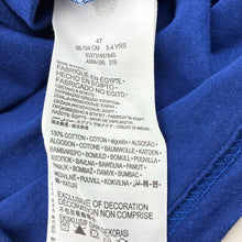 Load image into Gallery viewer, Boys Levis, blue cotton long sleeve tee / top, wash fade, FUC, size 4,  