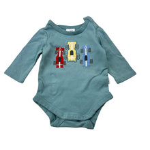 Load image into Gallery viewer, Boys Target, cotton bodysuit / romper, racing cars, GUC, size 0000,  