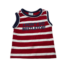 Load image into Gallery viewer, Boys H+T, cotton Christmas tank top, GUC, size 0000,  
