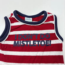 Load image into Gallery viewer, Boys H+T, cotton Christmas tank top, GUC, size 0000,  