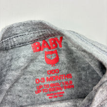 Load image into Gallery viewer, Boys Cotton On, grey marle tee / top, apple, GUC, size 000,  