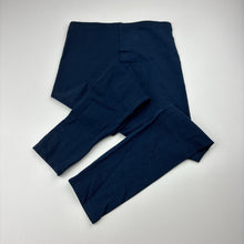 Load image into Gallery viewer, Girls Anko, navy stretchy leggings, Inside leg: 45cm, EUC, size 7,  