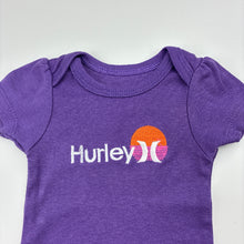 Load image into Gallery viewer, Girls Hurley, embroidered bodysuit / romper, GUC, size 000,  