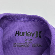 Load image into Gallery viewer, Girls Hurley, embroidered bodysuit / romper, GUC, size 000,  