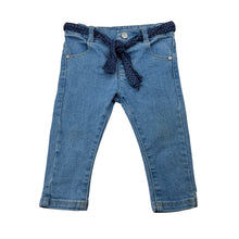 Load image into Gallery viewer, Girls Target, blue stretch denim jeans, adjustable, FUC, size 0,  
