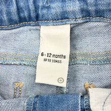 Load image into Gallery viewer, Girls Target, blue stretch denim jeans, adjustable, FUC, size 0,  