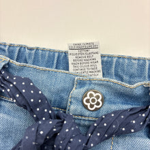 Load image into Gallery viewer, Girls Target, blue stretch denim jeans, adjustable, FUC, size 0,  