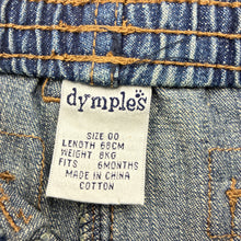 Load image into Gallery viewer, Boys Dymples, vintage denim shorts, elasticated, GUC, size 00,  