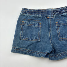 Load image into Gallery viewer, Boys Dymples, vintage denim shorts, elasticated, GUC, size 00,  