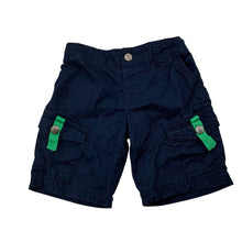 Load image into Gallery viewer, Boys Target, navy cotton cargo shorts, elasticated, GUC, size 00,  