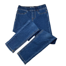 Load image into Gallery viewer, Girls Target, stretch denim leggings / jeggings, elasticated, Inside leg: 55cm, EUC, size 8,  