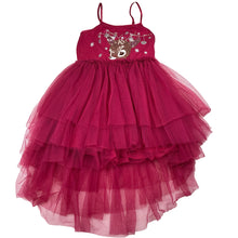 Load image into Gallery viewer, Girls Cotton On, cotton lined Christmas tulle party dress, *small hole back skirt*, FUC, size 3, L: 50cm at front