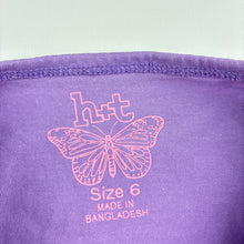 Load image into Gallery viewer, Girls H+T, cotton long sleeve tee / top, princess, FUC, size 6,  