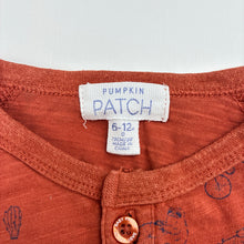 Load image into Gallery viewer, Boys Pumpkin Patch, cotton henley tee / top, FUC, size 0,  