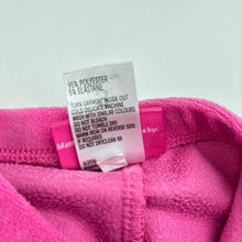 Load image into Gallery viewer, Girls Barbie, pink velour leggings, elasticated, Inside leg: 30cm, GUC, size 3,  