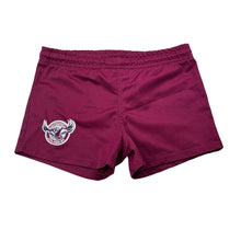 Load image into Gallery viewer, Boys NRL Supporter, Manly Sea Eagles shorts, drawcord, GUC, size 7,  