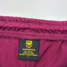 Load image into Gallery viewer, Boys NRL Supporter, Manly Sea Eagles shorts, drawcord, GUC, size 7,  