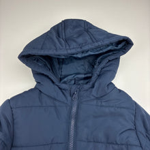Load image into Gallery viewer, Unisex Anko, navy puffer jacket / coat, EUC, size 4,  