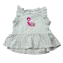 Load image into Gallery viewer, Girls Baby Berry, spotted cotton top, flamingo, FUC, size 000,  