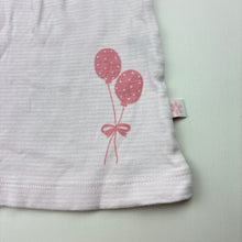 Load image into Gallery viewer, Girls Marquise, pink &amp; white stripe cotton top, balloons, GUC, size 000,  