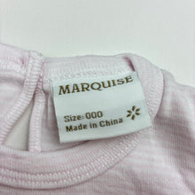 Load image into Gallery viewer, Girls Marquise, pink &amp; white stripe cotton top, balloons, GUC, size 000,  