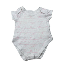Load image into Gallery viewer, Girls George, cotton bodysuit / romper, rabbits, GUC, size 000,  