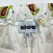 Load image into Gallery viewer, Girls Mii Love Mu, stretchy lightweight pants / bottoms, elasticated, GUC, size 00,  