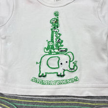 Load image into Gallery viewer, Boys Pumpkin Patch, embroidered cotton bodysuit / romper, GUC, size 0000,  