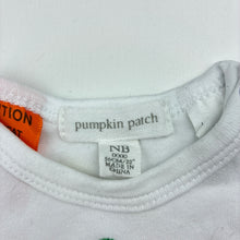Load image into Gallery viewer, Boys Pumpkin Patch, embroidered cotton bodysuit / romper, GUC, size 0000,  