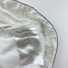 Load image into Gallery viewer, Girls Origami, white stretch cotton shorts, adjustable, light mark on front, FUC, size 1,  
