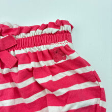 Load image into Gallery viewer, Girls GAP, striped cotton shorts, elasticated, FUC, size 00,  