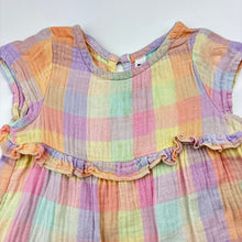Load image into Gallery viewer, Girls KID, crinkle cotton short sleeve top, light marks, FUC, size 1,  