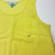 Load image into Gallery viewer, Girls Tilii, yellow lightweight sleeveless top, EUC, size 10,  