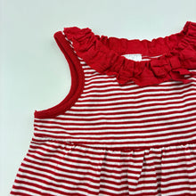 Load image into Gallery viewer, Girls Baby Biz, red &amp; white stripe cotton top, EUC, size 0,  