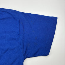 Load image into Gallery viewer, Unisex Oz Mate, blue cotton tee / top, light marks left sleeve, FUC, size 8,  