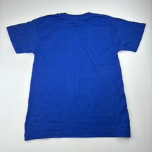 Load image into Gallery viewer, Unisex Oz Mate, blue cotton tee / top, light marks left sleeve, FUC, size 8,  