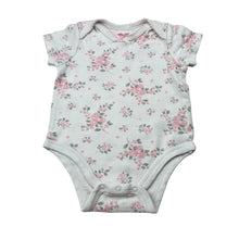 Load image into Gallery viewer, Girls Little Me, floral cotton bodysuit / romper, EUC, size 3 months,  