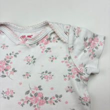 Load image into Gallery viewer, Girls Little Me, floral cotton bodysuit / romper, EUC, size 3 months,  