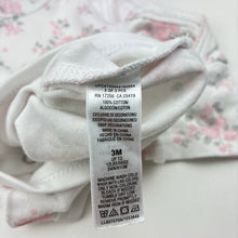 Load image into Gallery viewer, Girls Little Me, floral cotton bodysuit / romper, EUC, size 3 months,  